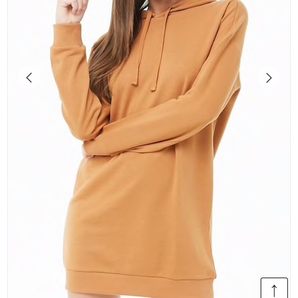 French terry hooded dress - Picture 2 of 3